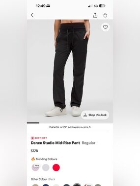 Dance Studio Mid-Rise Pant - Black